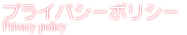 プライバシーポリシー